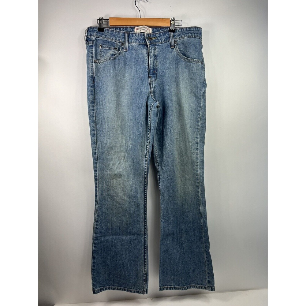Levi Strauss Signature Jeans Women's Size 12 Blue Low Rise Bootcut Stretch